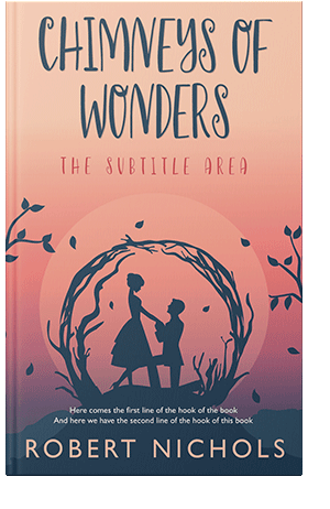 Pre Made Book Cover Sea Pink