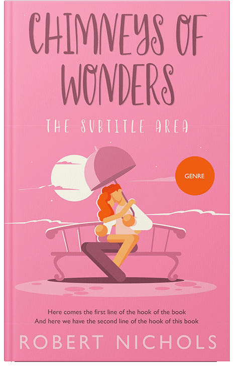 Front view of Persian Pink #10843 - Premade Romance Book Cover