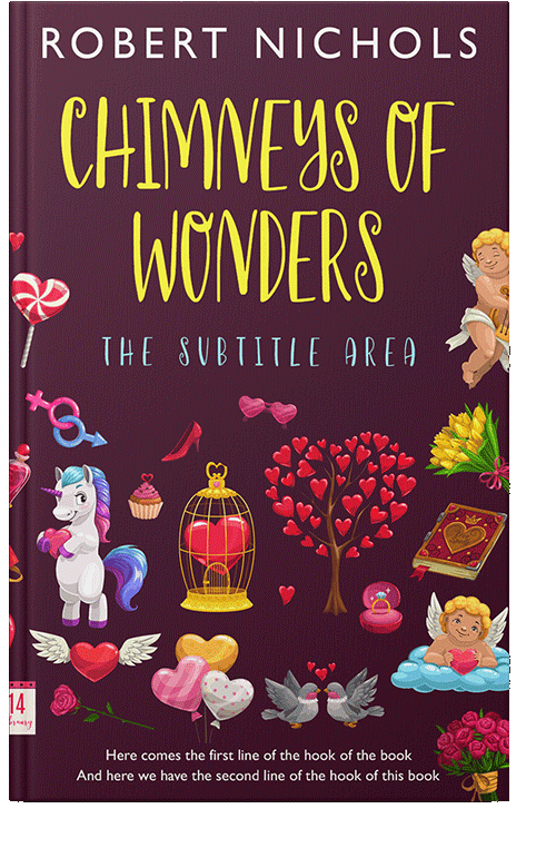 Front view of Loulou #10845 - Premade Romance Book Cover