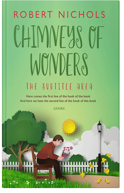 Front view of Premade Romance Book Cover - Feijoa