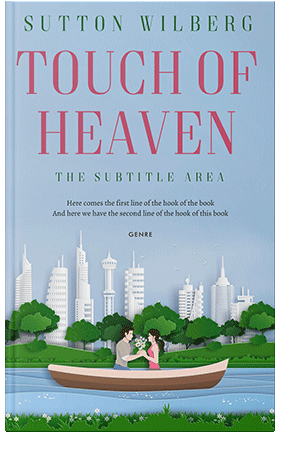 Pre Made Book Cover Periwinkle Gray