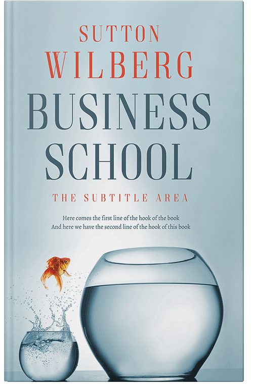 Front view of Premade Business Book Cover - Geyser