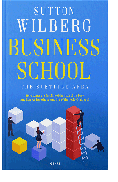 Front view of Royal Blue #10872 - Premade Self-Improvement & Self-Help Book Cover