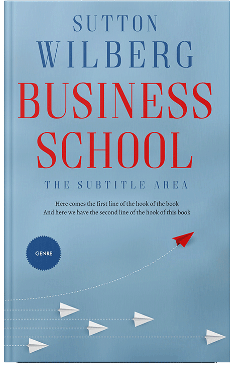 Front view of Polo Blue #10873 - Premade Business Book Cover