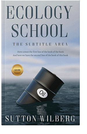 Pre Made Book Cover Pickled Bluewood