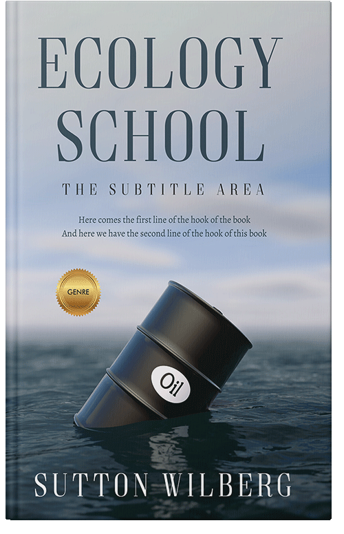 Front view of Premade Business Book Cover - Pickled Bluewood