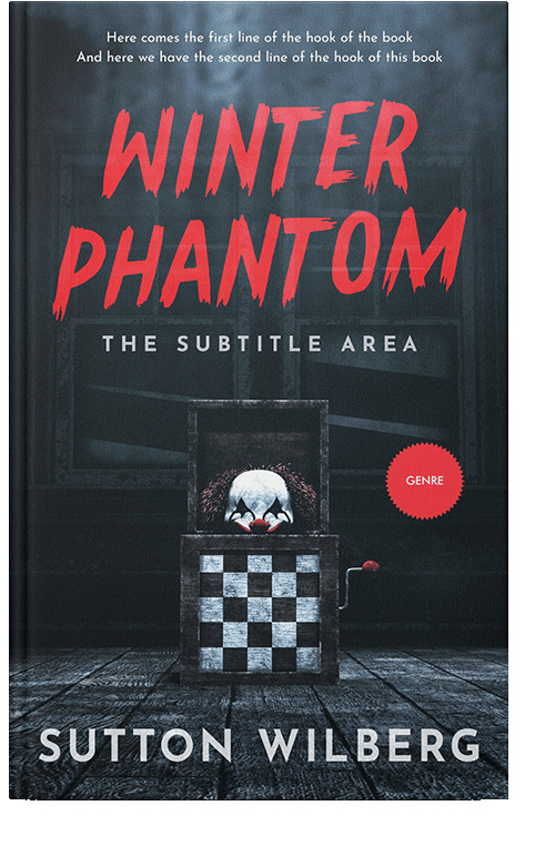 Front view of Ebony Clay #10890 - Premade Horror Book Cover