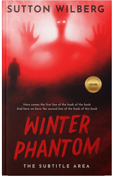 Front view of Aubergine #10893 - Premade Horror Book Cover