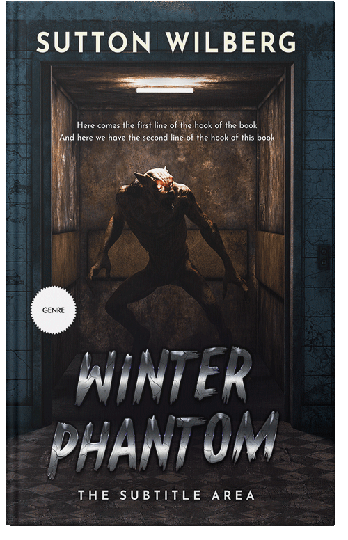 Front view of Cod Gray #10895 - Premade Horror Book Cover