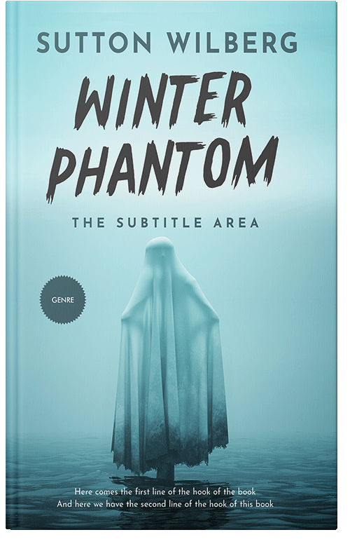 Front view of Powder Blue #10896 - Premade Horror Book Cover