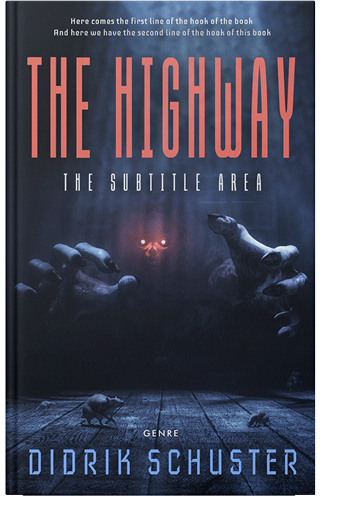 Front view of Mirage #10921 - Premade Horror Book Cover