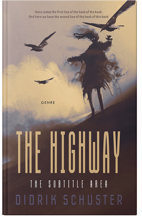 Front view of Premade Horror Book Cover - Woody Brown