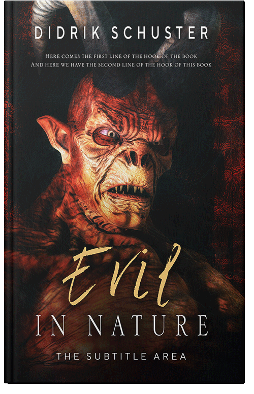 Front view of Gondola #10936 - Premade Horror Book Cover