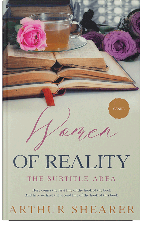 Front view of Swirl #11022 - Premade Poetry Book Cover