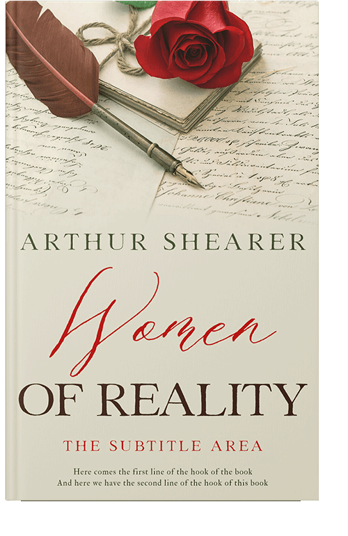 Front view of White Rock #11027 - Premade Romance Book Cover