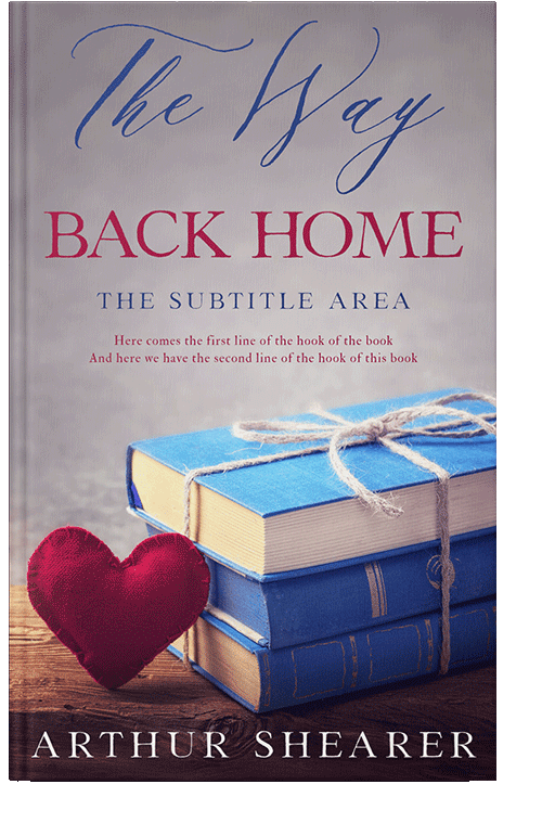 Front view of Pink Swan #11066 - Premade Poetry Book Cover | BookCoverZone