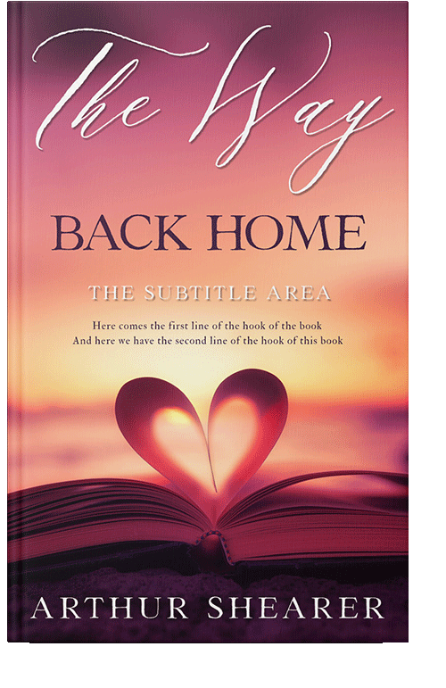 Front view of Tonys Pink #11071 - Premade Poetry Book Cover | BookCoverZone