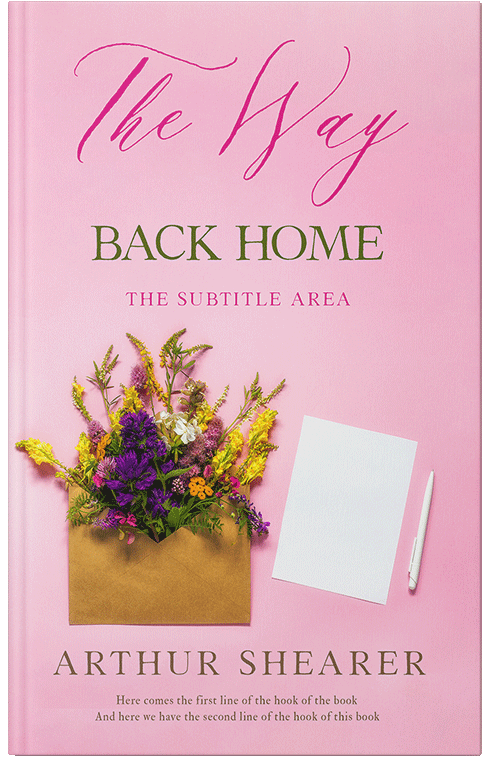 Front view of Chantilly #11074 - Premade Poetry Book Cover