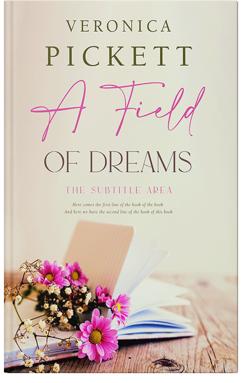 Front view of White Rock #11081 - Premade Poetry Book Cover