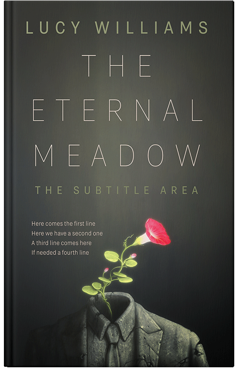 Front view of Heavy Metal #11082 - Premade Abstract Book Cover