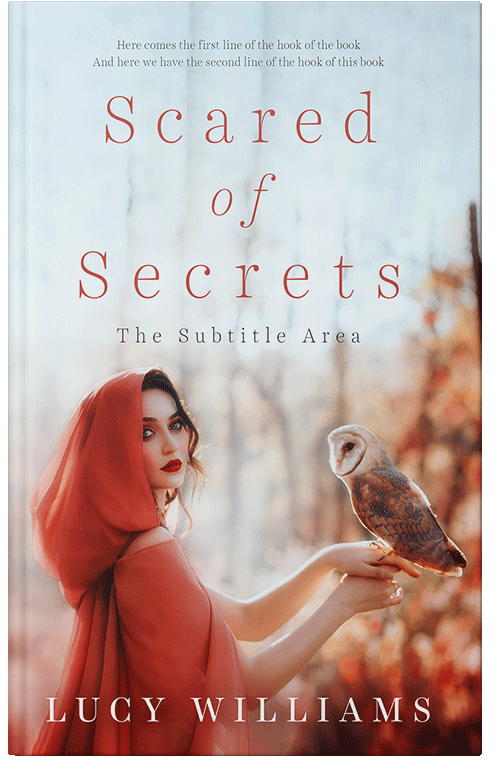 Front view of Quill Gray #11096 - Premade Fantasy Book Cover