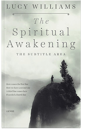 Pre Made Book Cover Green White