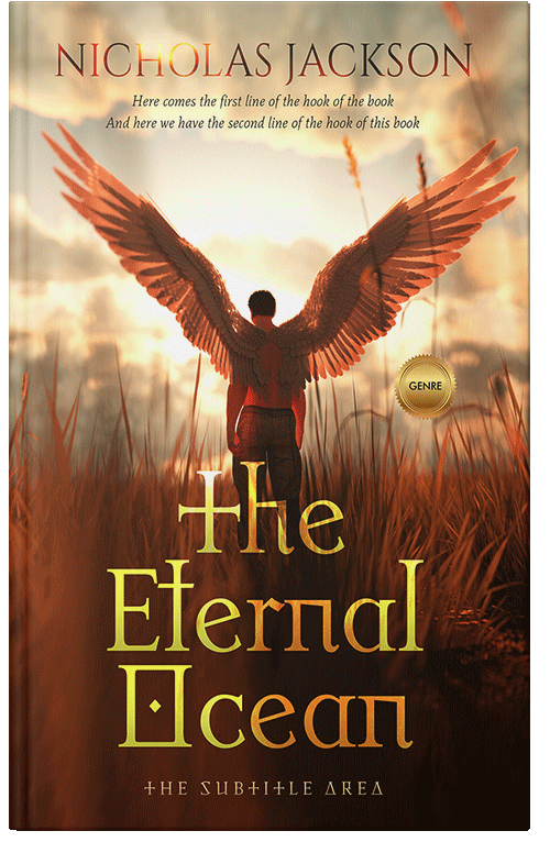 Front view of Zombie #11120 - Premade Surreal Book Cover