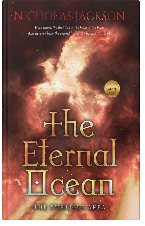 Front view of Premade Fantasy Book Cover - Nutmeg