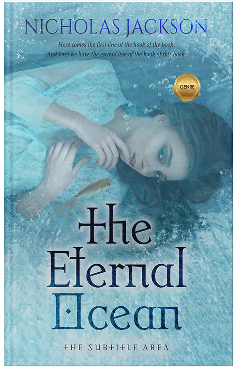 Front view of Glacier #11123 - Premade Fantasy Book Cover