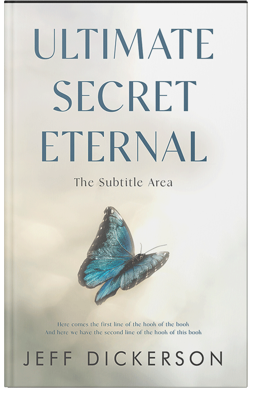 Front view of Premade Surreal Book Cover - Satin Linen