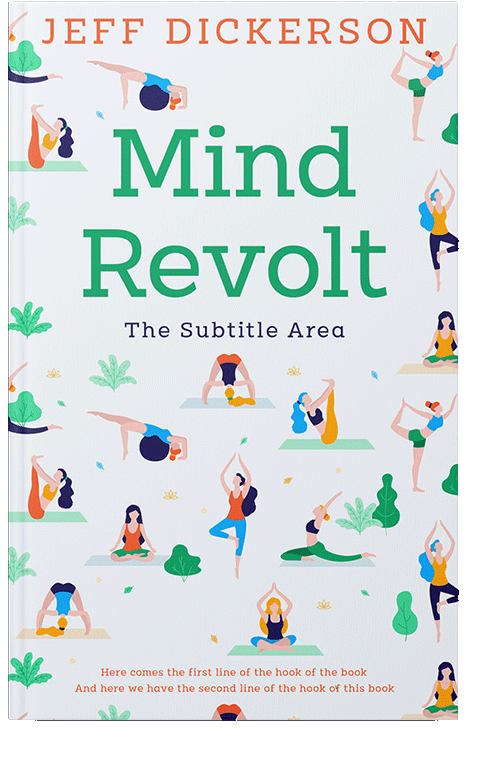 Front view of Aqua Haze #11157 - Premade Health & Mind & Body Book Cover