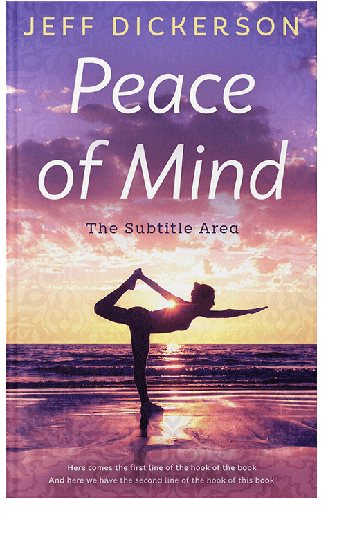 Front view of Trendy Pink #11163 - Premade Health & Mind & Body Book Cover