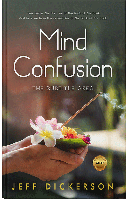 Front view of Taupe #11185 - Premade Health & Mind & Body Book Cover