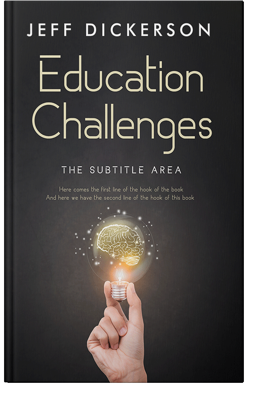 Front view of Premade Education Book Cover - Thunder