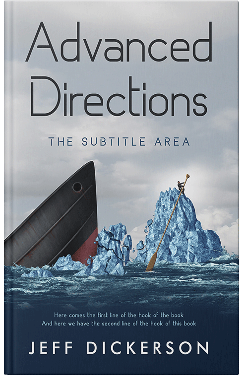 Front view of Cloud Burst #11216 - Premade Self-Improvement & Self-Help Book Cover