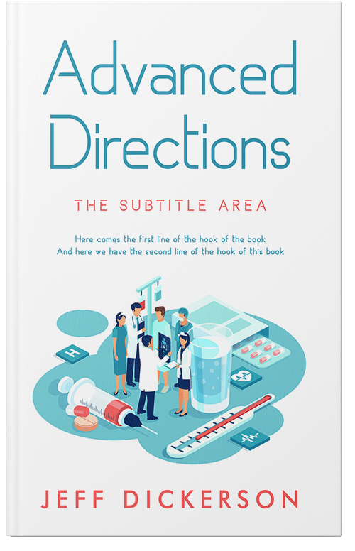 Front view of Premade Medical Book Cover - Powder Blue