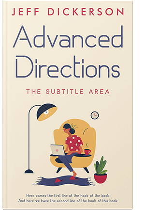 Pre Made Book Cover Citrine White