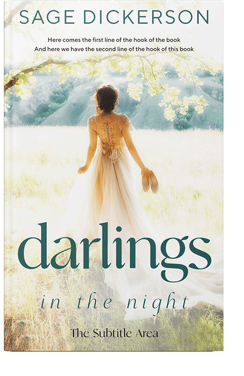 Front view of Satin Linen #11376 - Premade Romance Book Cover