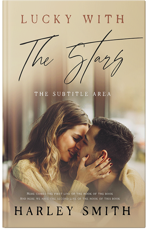 Front view of Premade Romance Book Cover - Indian Khaki