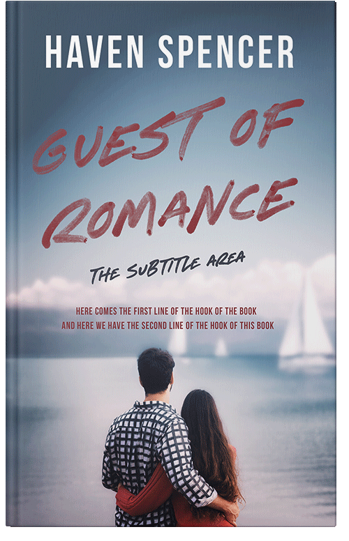 Front view of Premade Romance Book Cover - French Gray