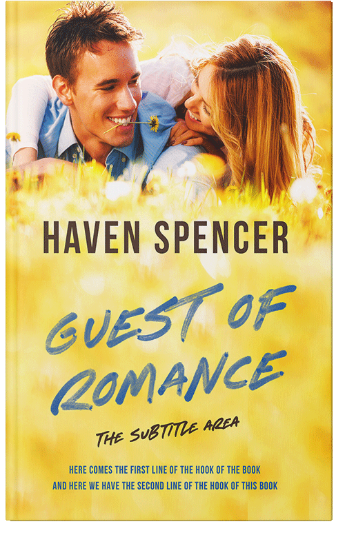 Front view of Premade Romance Book Cover - Golden Sand