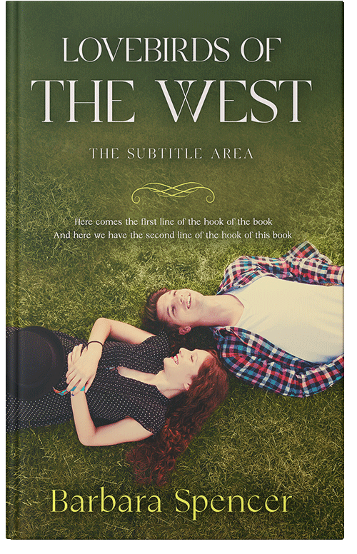 Front view of Premade Romance Book Cover - Woodland