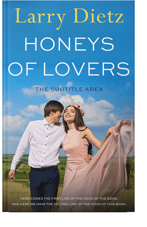 Front view of Curious Blue #11480 - Premade Romance Book Cover