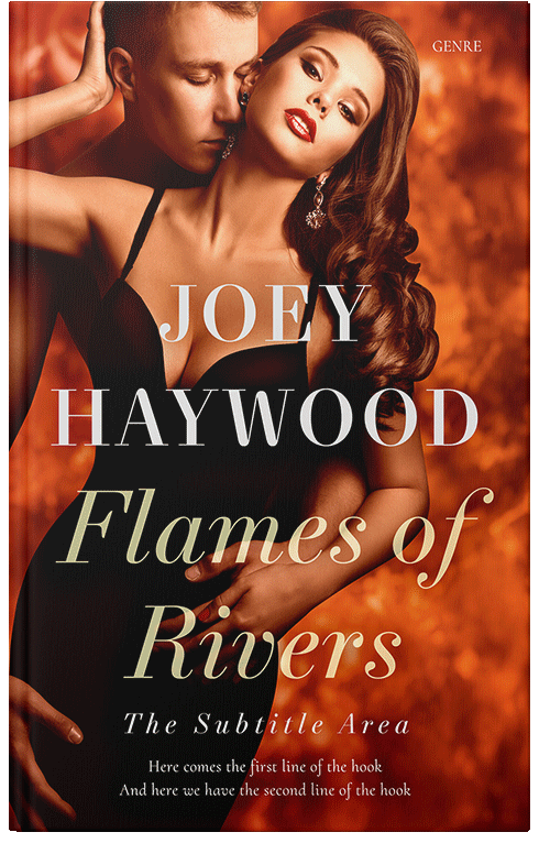 Front view of Black #11526 - Premade Erotica Book Cover