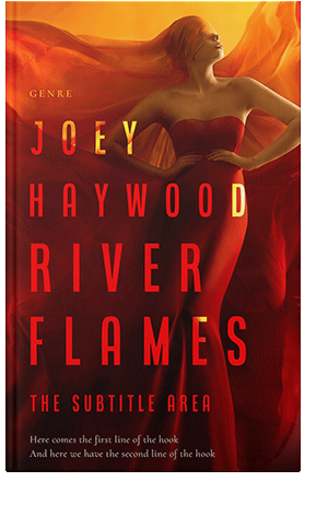 Pre Made Book Cover Rustic Red