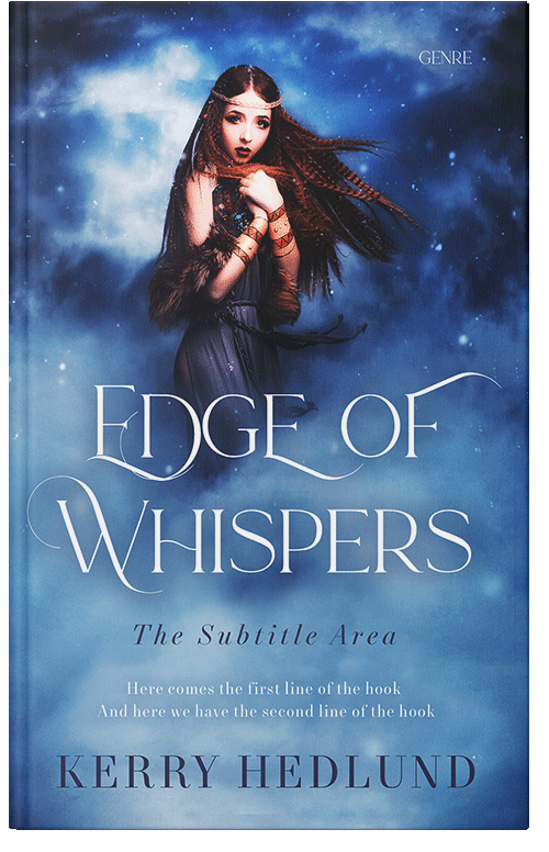 Front view of Steel Blue #11536 - Premade Fantasy Book Cover