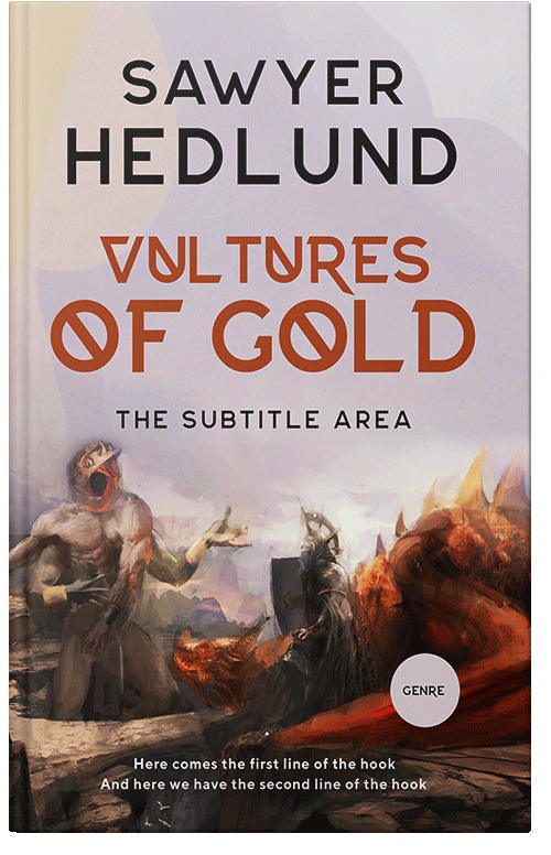 Front view of Eclipse #11548 - Premade Fantasy Book Cover