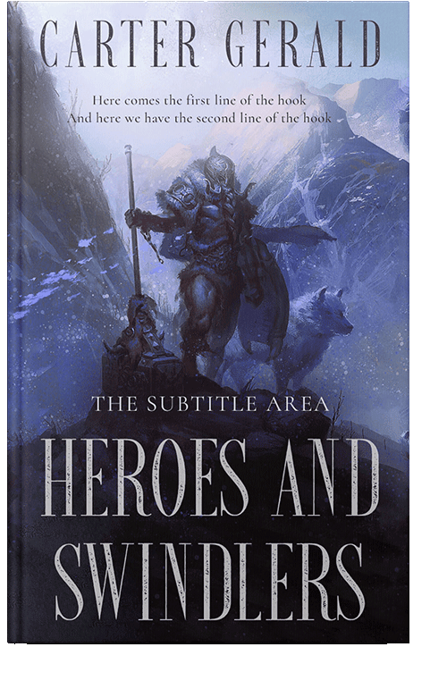 Front view of Periwinkle Gray #11566 - Premade Historical Book Cover