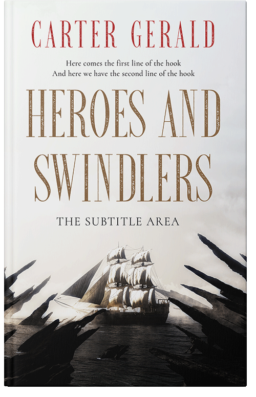 Front view of Cod Gray #11572 - Premade Fantasy Book Cover