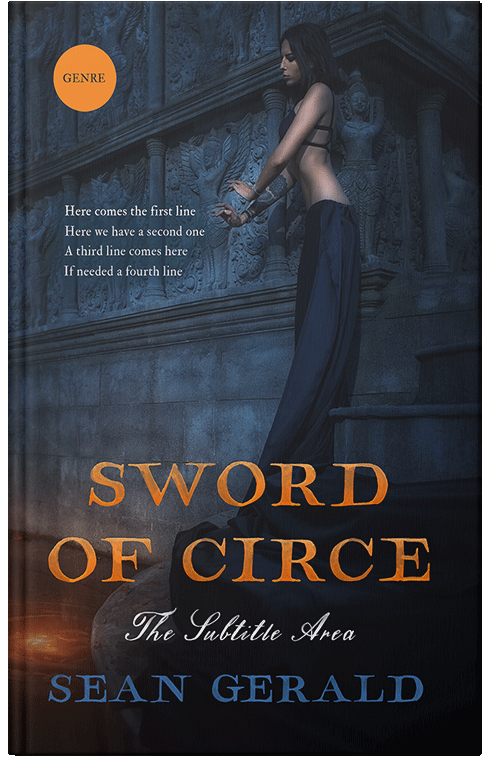 Front view of Mirage #11578 - Premade Fantasy Book Cover